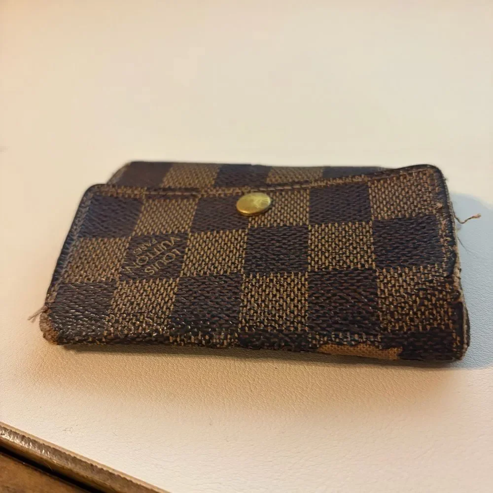 Louis Vuitton Damier Ebene 6 Key Holder Wallet - Brown and Dark Brown
